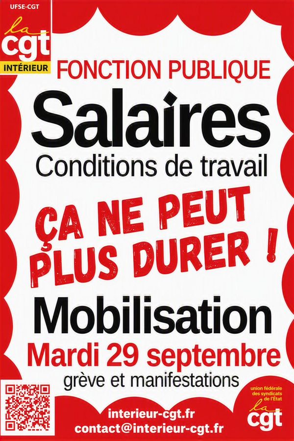 Affiche CGT-Intérieur — Ça ne peut plus durer